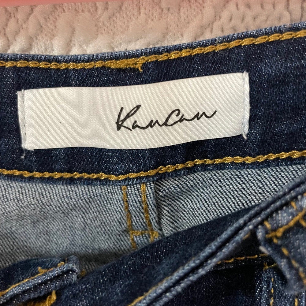 KanCan Dark Wash High Rise Flare Jeans Whiskered KC6102LOH Blue Size 15/31 - Picture 6 of 9